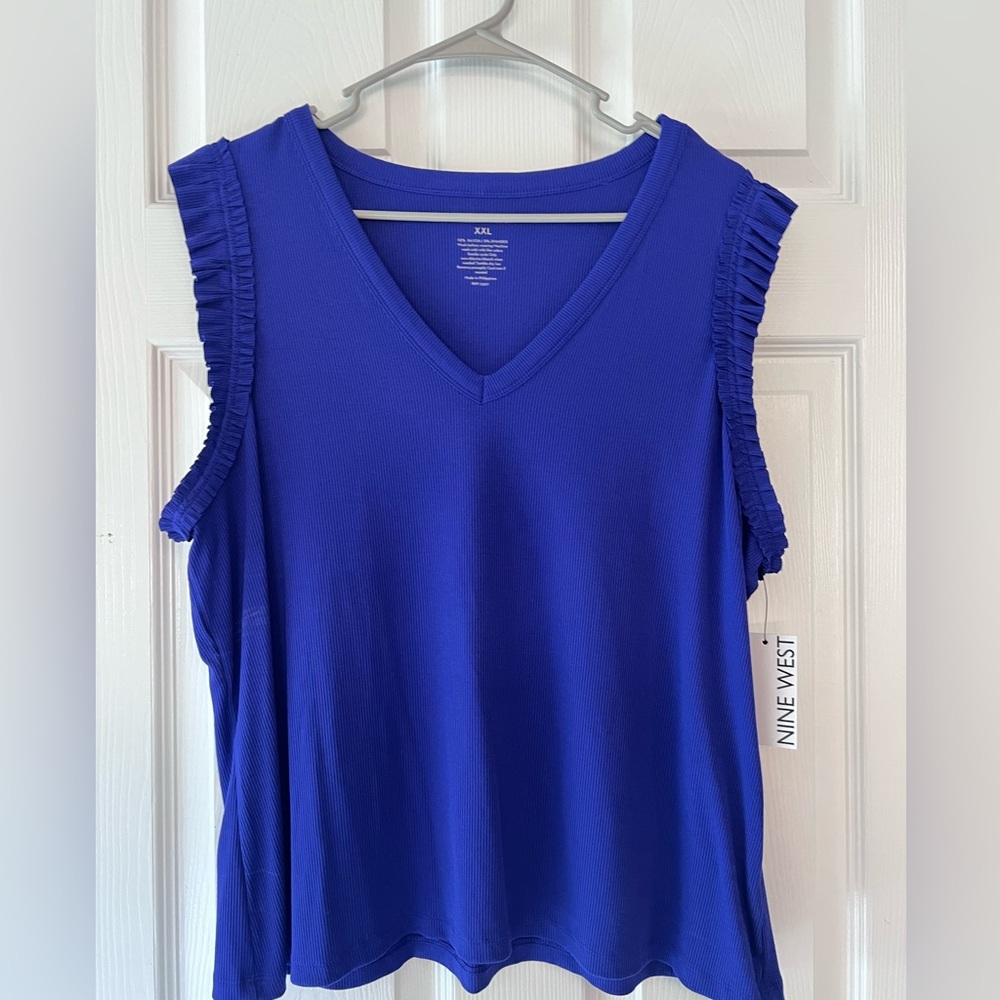 XXL Nine West Royal Blue Tank Top with Tags